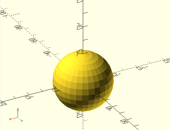 Primer paso: una esfera simple.