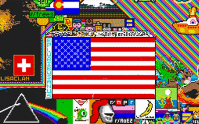 The Void atacando la bandera de EEUU